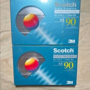 🎶 Vintage 3M Scotch Blank Audio Cassettes – Unleash Your Inner Mixtape Legend! 🎶